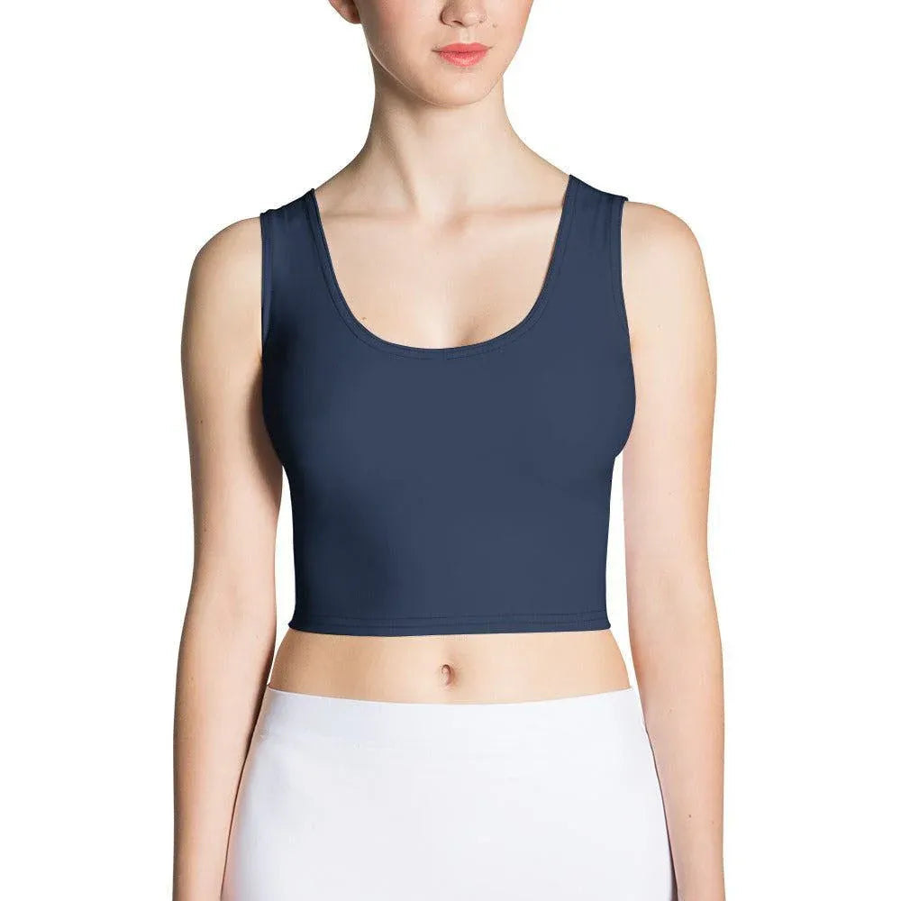 navy-damen-crop-top-crop-top-jlr-design-1 - JLR Design