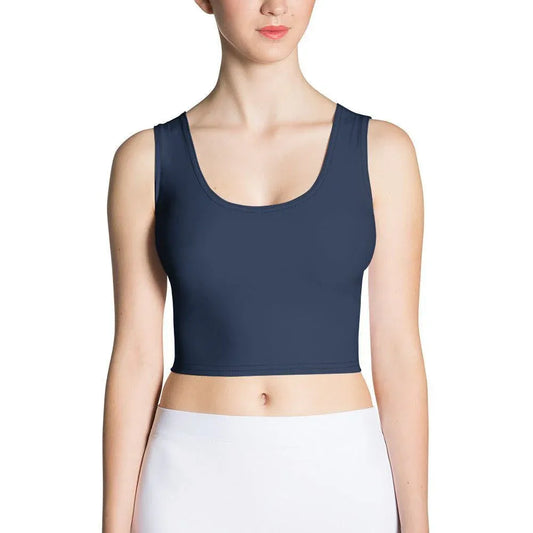 navy-damen-crop-top-crop-top-jlr-design-1 - JLR Design