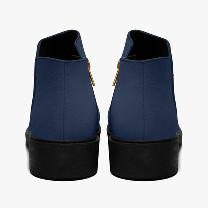 navy-elegante-reissverschluss-stiefeletten-stiefeletten-jlr-design-2 - JLR Design