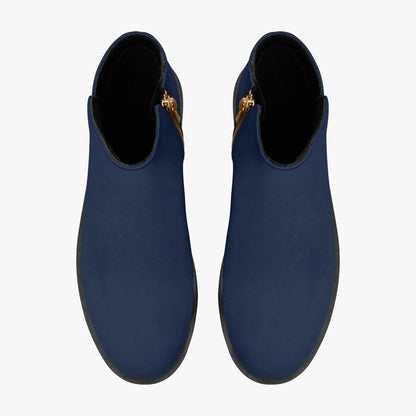 navy-elegante-reissverschluss-stiefeletten-stiefeletten-jlr-design-7 - JLR Design