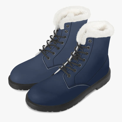 navy-faux-fur-leder-boots-boots-jlr-design-2 - JLR Design