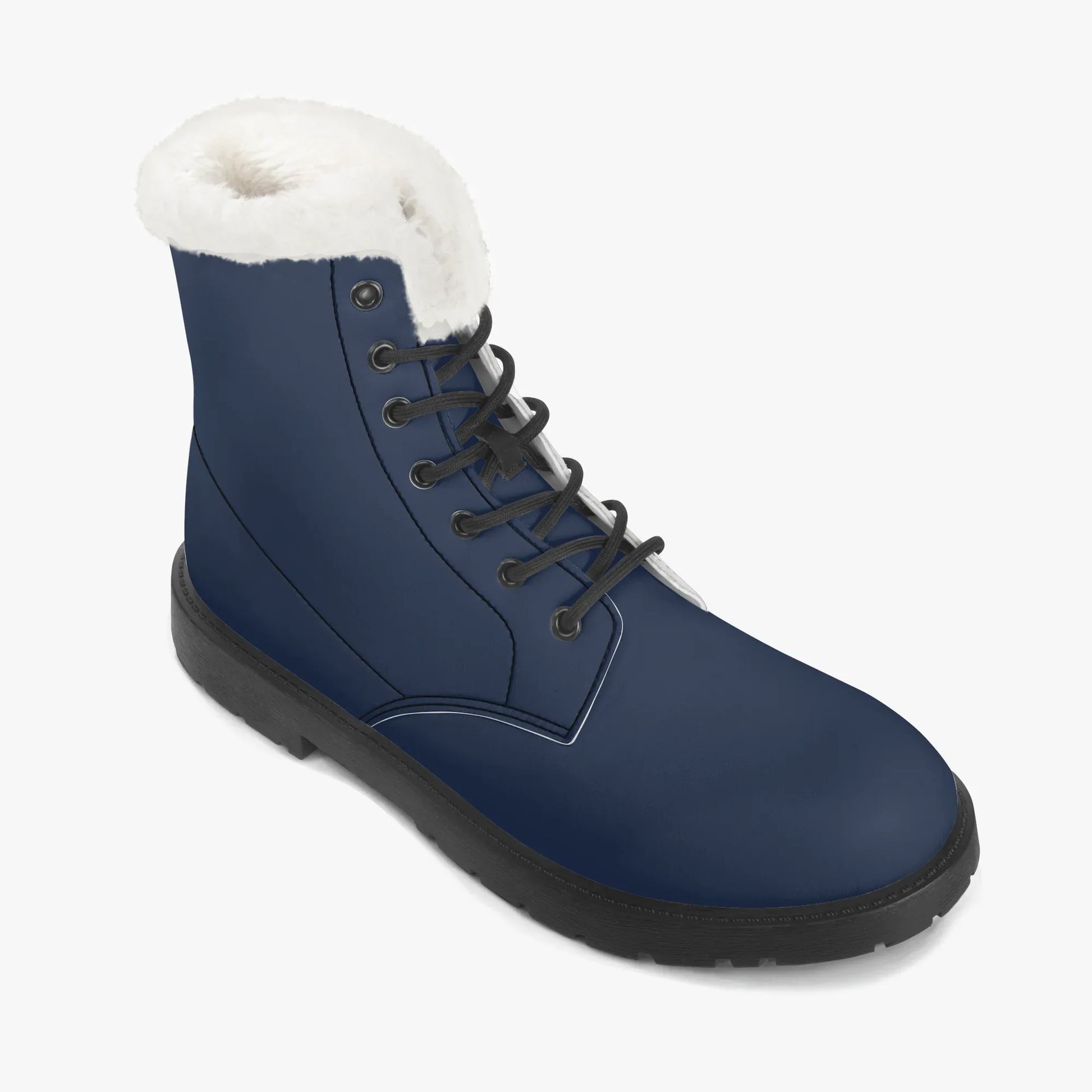 navy-faux-fur-leder-boots-boots-jlr-design-7 - JLR Design