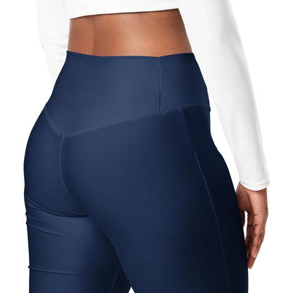 navy-high-waist-flare-leggings-flare-leggings-jlr-design-12 - JLR Design