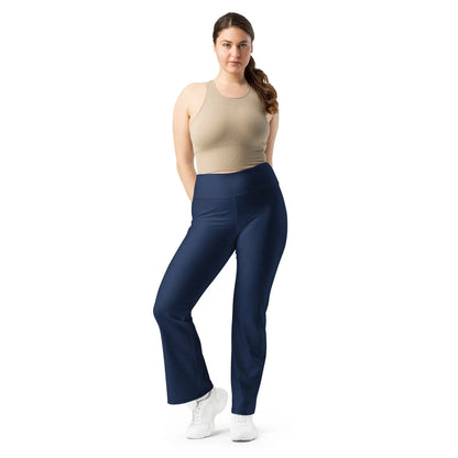 navy-high-waist-flare-leggings-flare-leggings-jlr-design-4 - JLR Design
