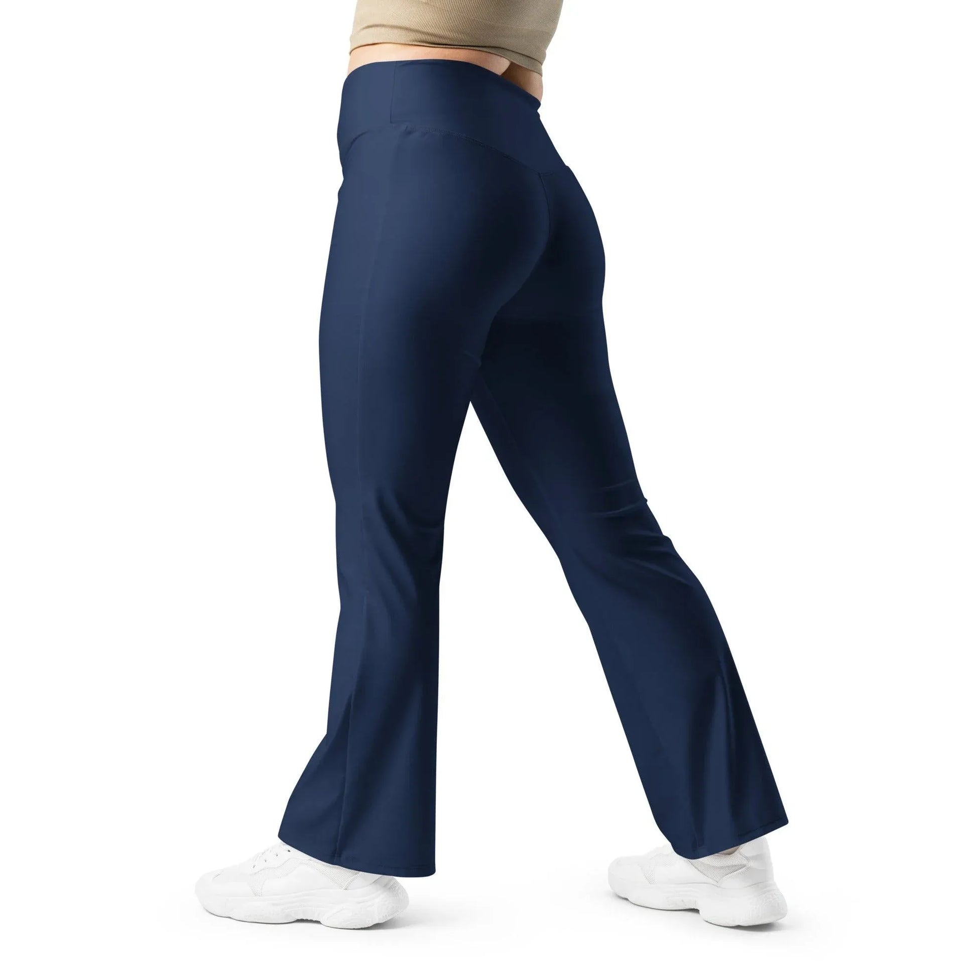 navy-high-waist-flare-leggings-flare-leggings-jlr-design-5 - JLR Design