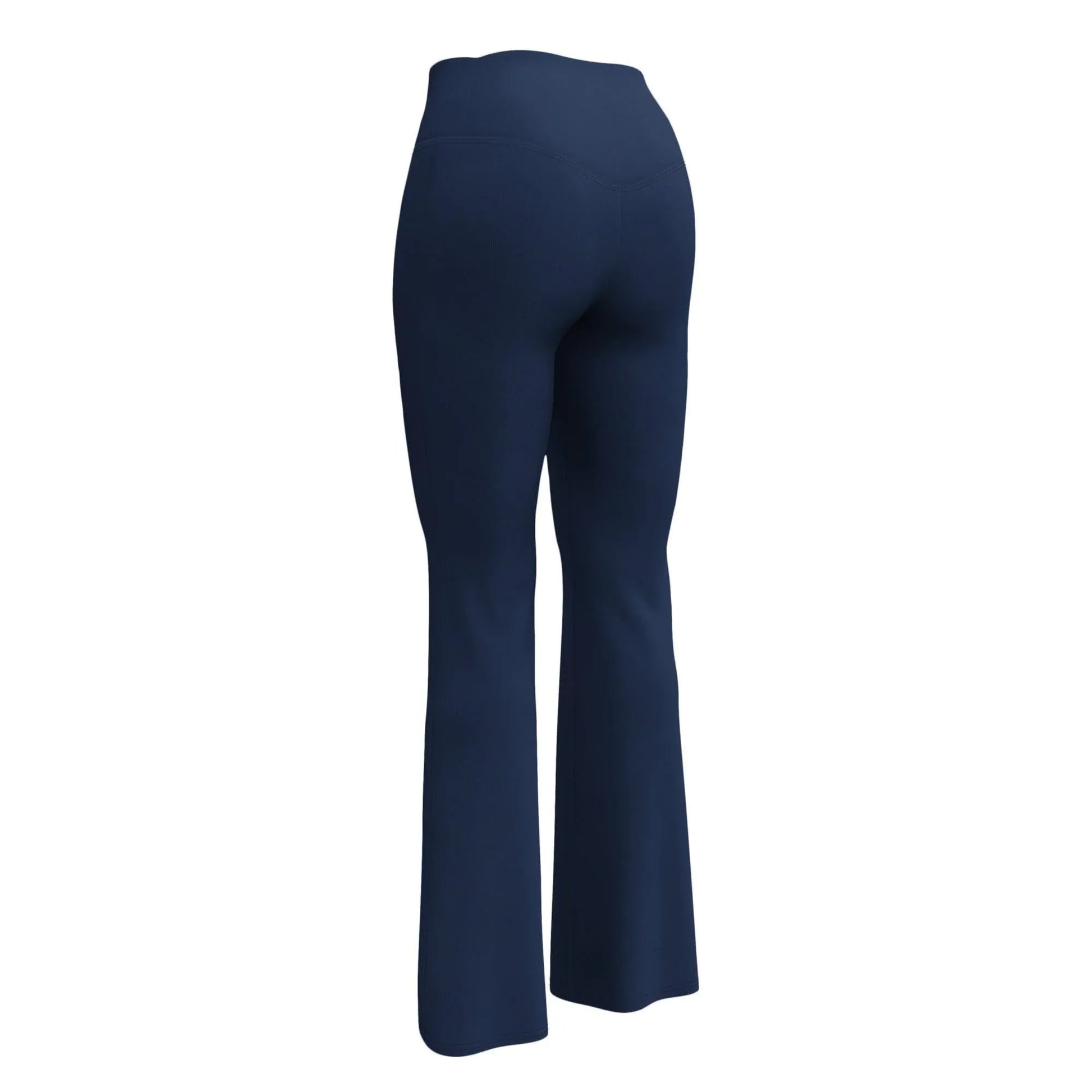 navy-high-waist-flare-leggings-flare-leggings-jlr-design-7 - JLR Design