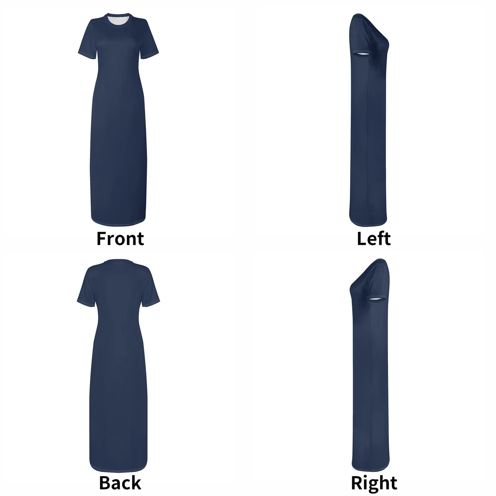 navy-short-sleeve-long-dress-long-dress-jlr-design-7 - JLR Design