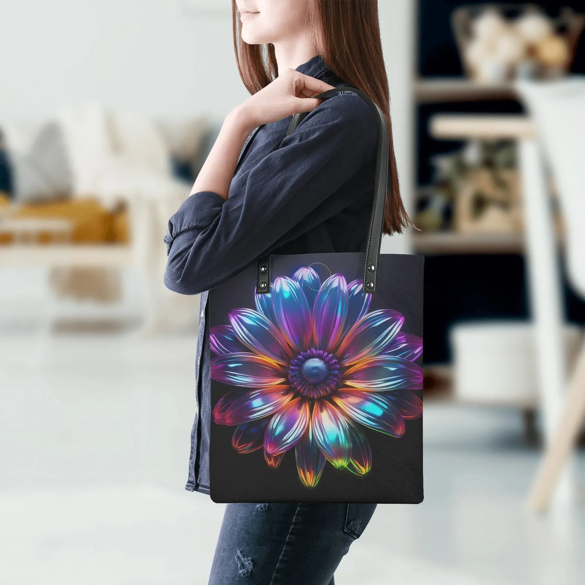 neon-ganseblumchen-2-pu-leder-handtasche-handtasche-jlr-design-5 - JLR Design