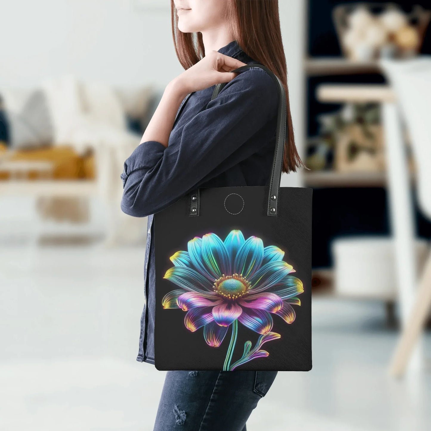 neon-ganseblumchen-pu-leder-handtasche-handtasche-jlr-design-5 - JLR Design