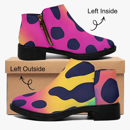 neon-leopard-elegante-reissverschluss-stiefeletten-stiefeletten-jlr-design-4 - JLR Design