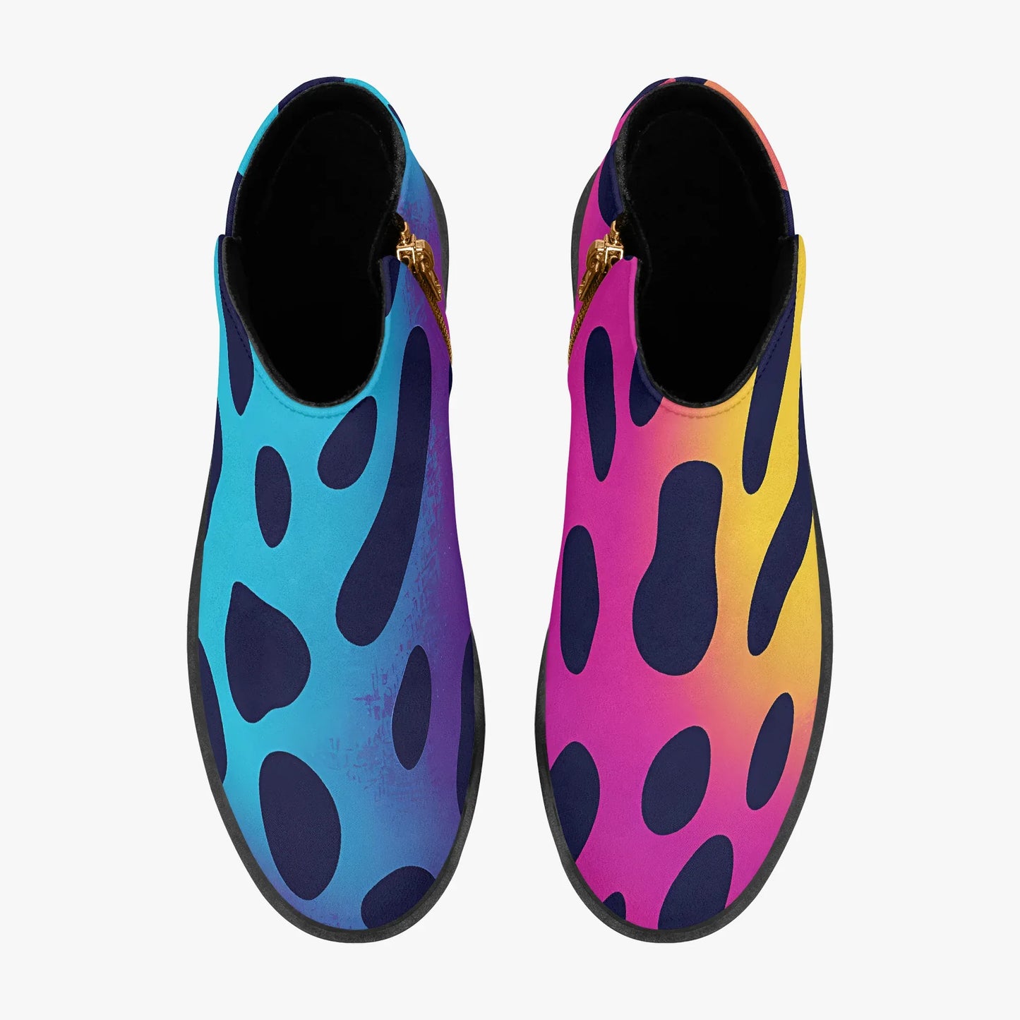 neon-leopard-elegante-reissverschluss-stiefeletten-stiefeletten-jlr-design-7 - JLR Design