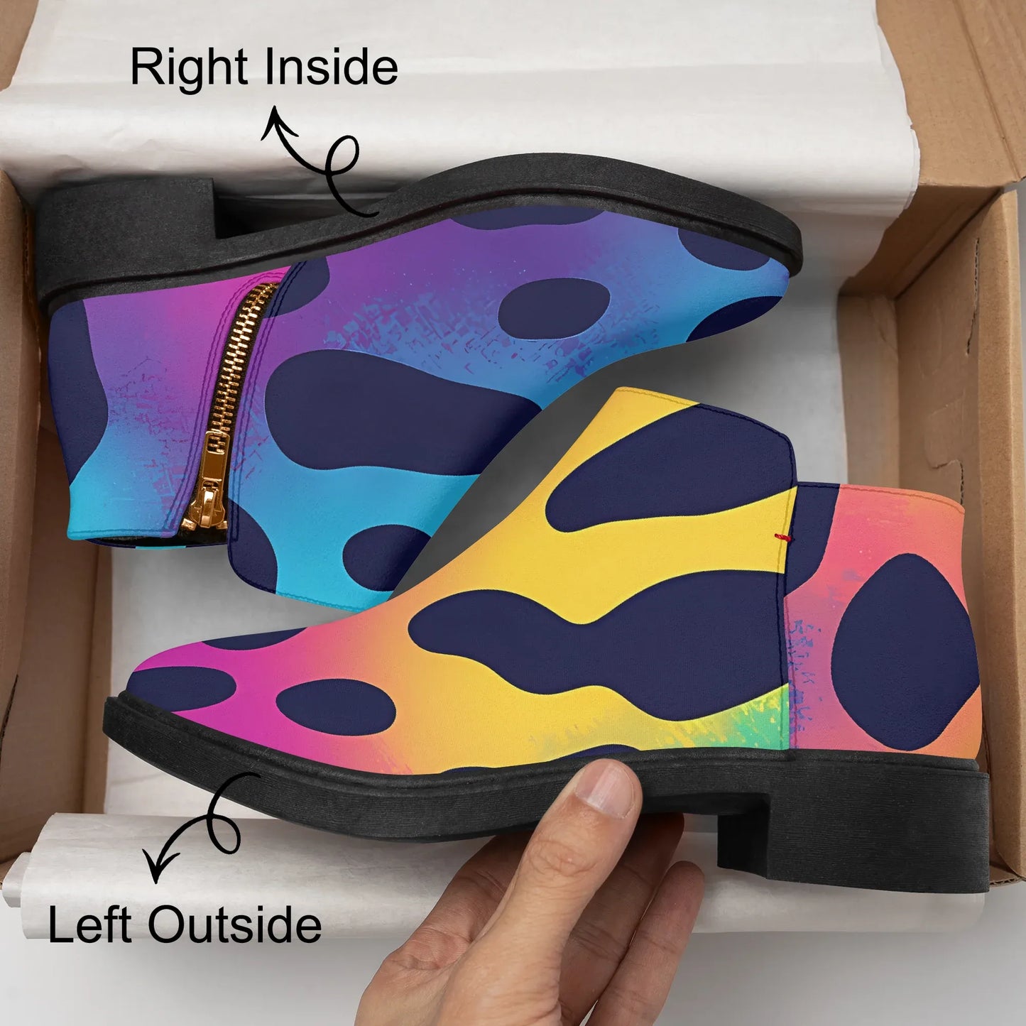 neon-leopard-elegante-reissverschluss-stiefeletten-stiefeletten-jlr-design-8 - JLR Design