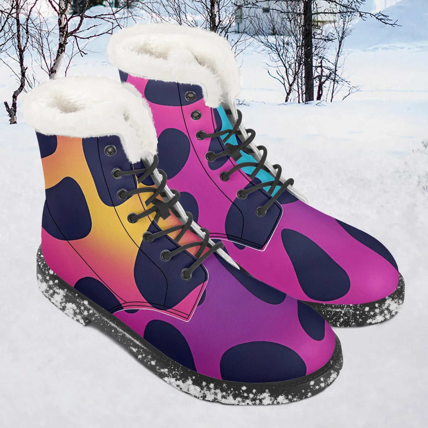 neon-leopard-faux-fur-leder-boots-boots-jlr-design-1 - JLR Design