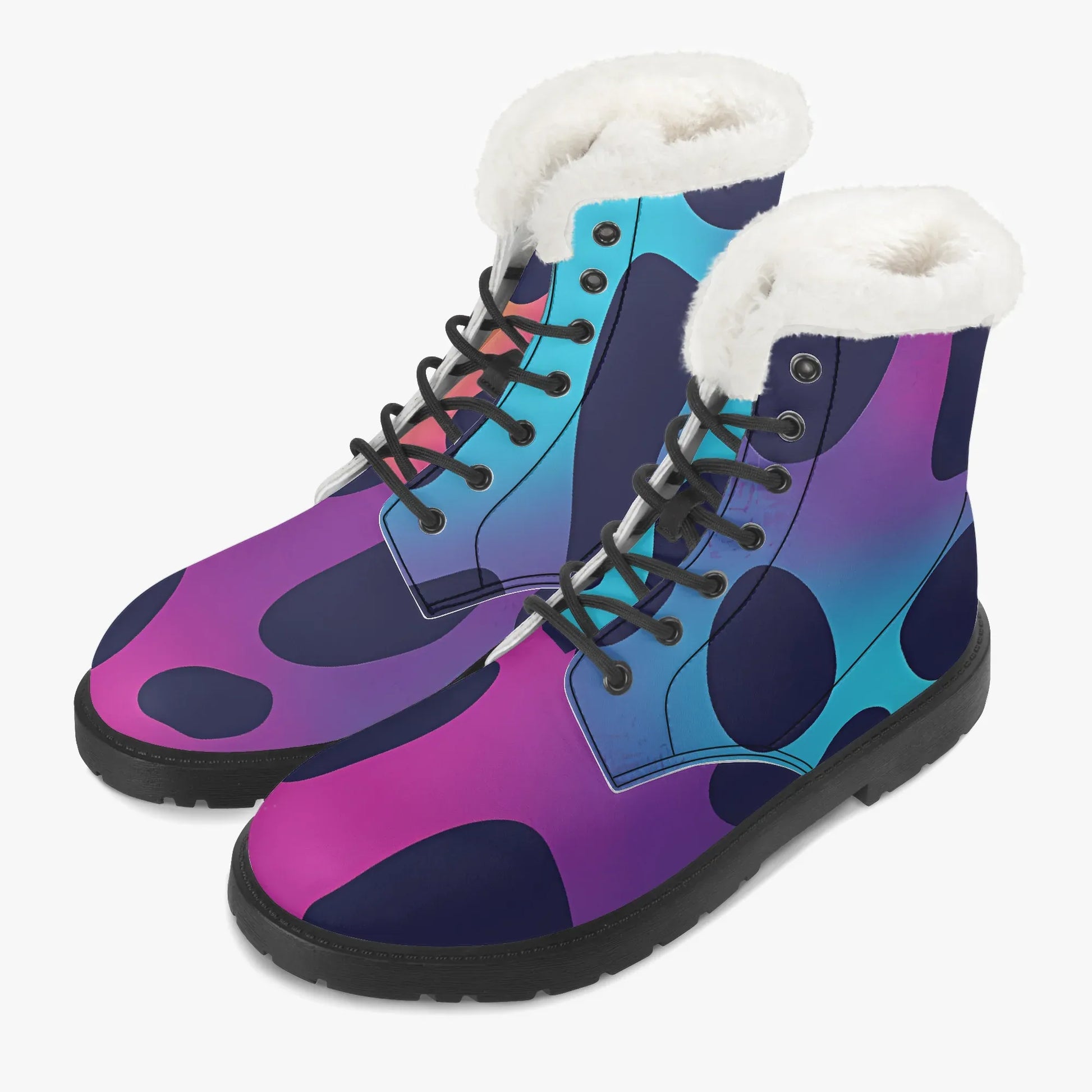 neon-leopard-faux-fur-leder-boots-boots-jlr-design-2 - JLR Design
