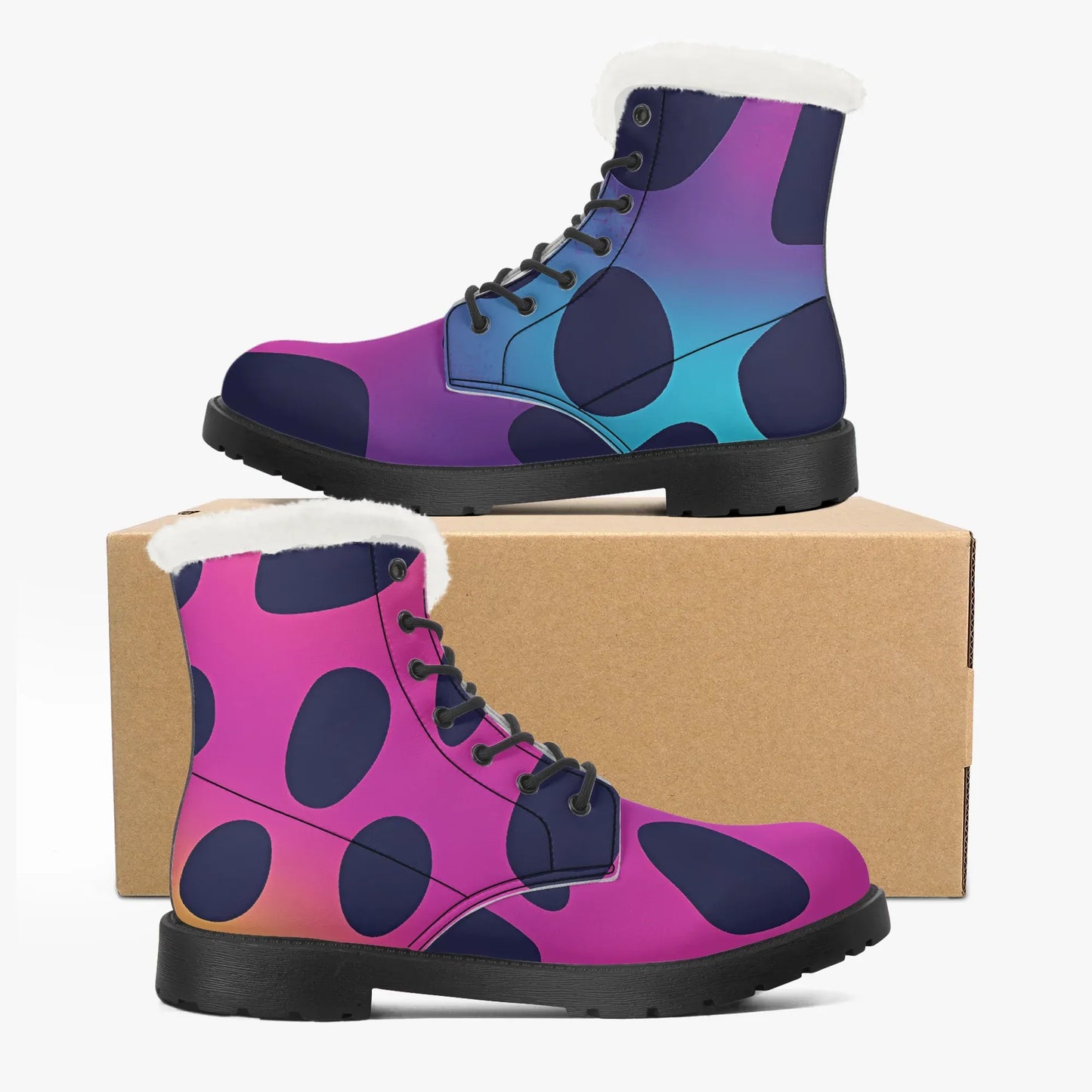 neon-leopard-faux-fur-leder-boots-boots-jlr-design-5 - JLR Design