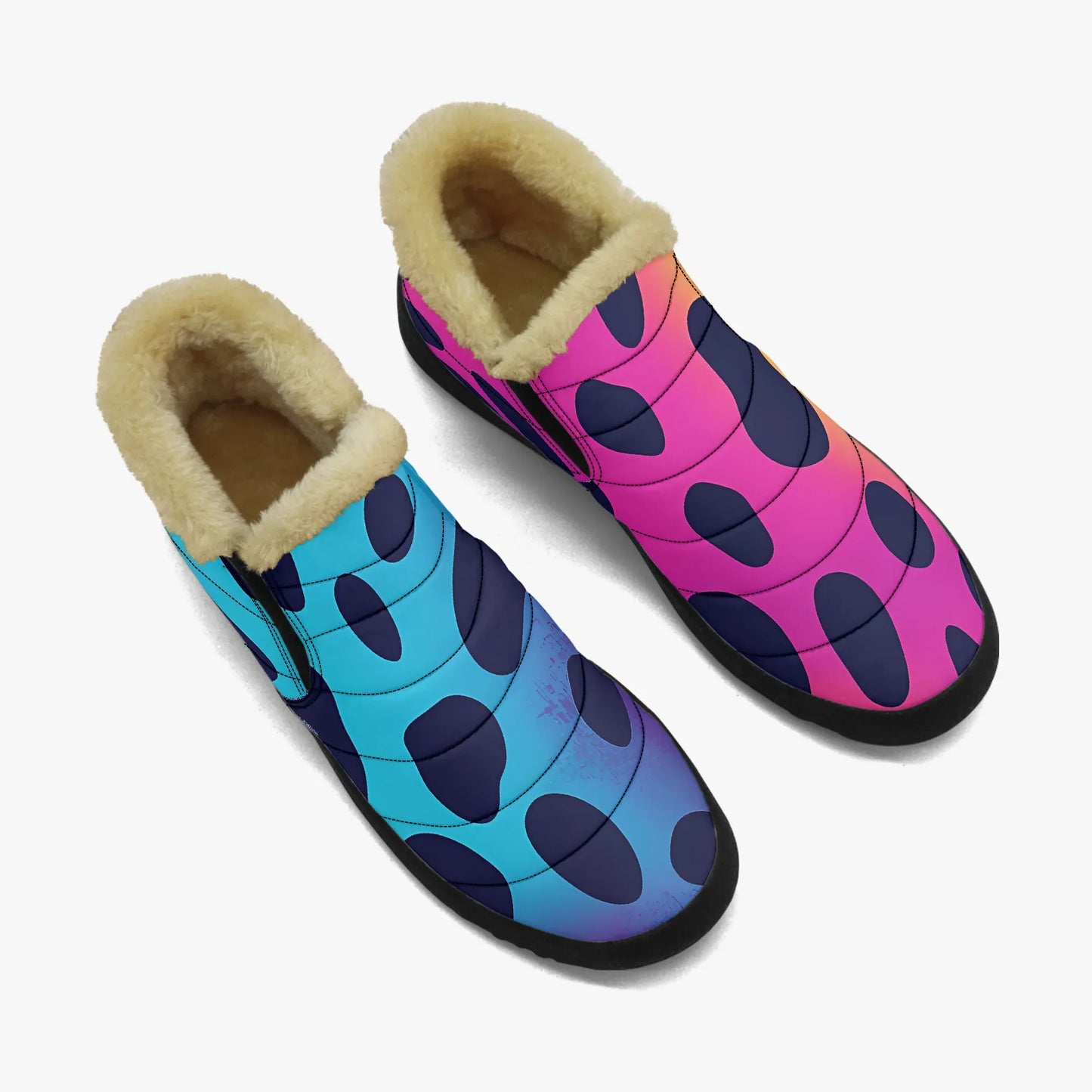 neon-leopard-faux-fur-slipper-slipper-jlr-design-2 - JLR Design
