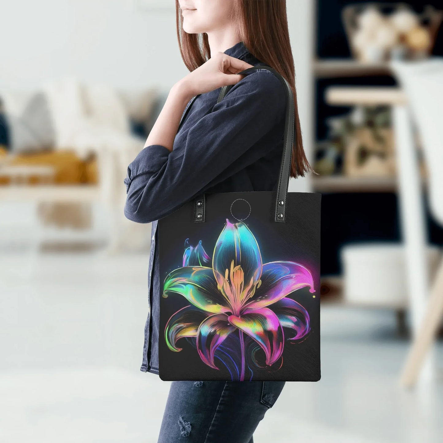 neon-lilie-2-pu-leder-handtasche-handtasche-jlr-design-5 - JLR Design
