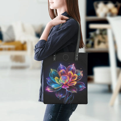 neon-lotusblume-2-pu-leder-handtasche-handtasche-jlr-design-5 - JLR Design