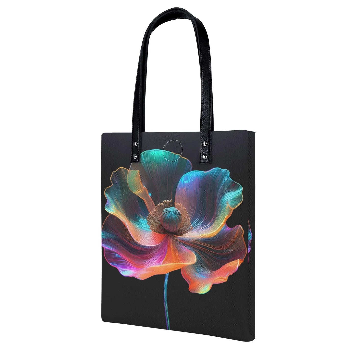 neon-mohnblume-2-pu-leder-handtasche-handtasche-jlr-design-2 - JLR Design