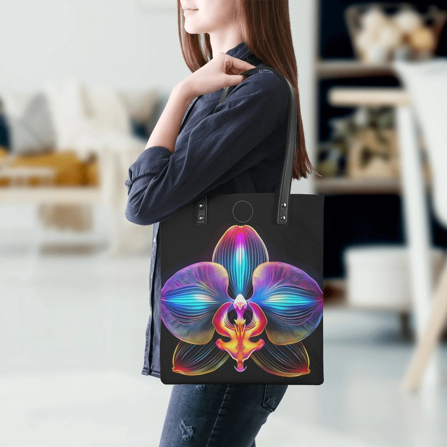 neon-orchidee-pu-leder-handtasche-handtasche-jlr-design-5 - JLR Design