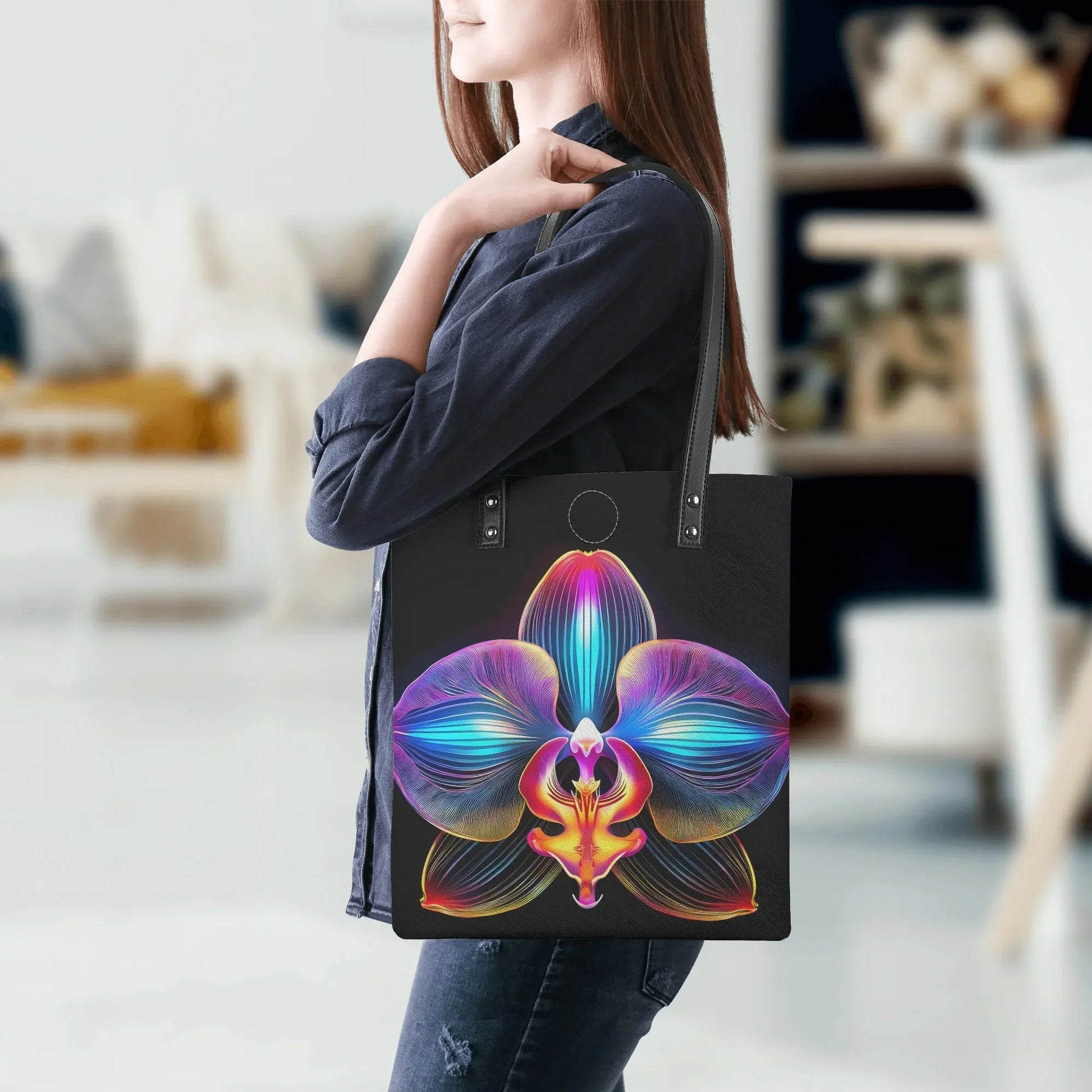 neon-orchidee-pu-leder-handtasche-handtasche-jlr-design-5 - JLR Design