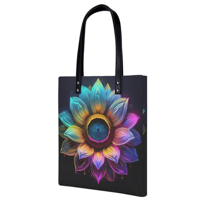 neon-sonnenblume-2-pu-leder-handtasche-handtasche-jlr-design-2 - JLR Design