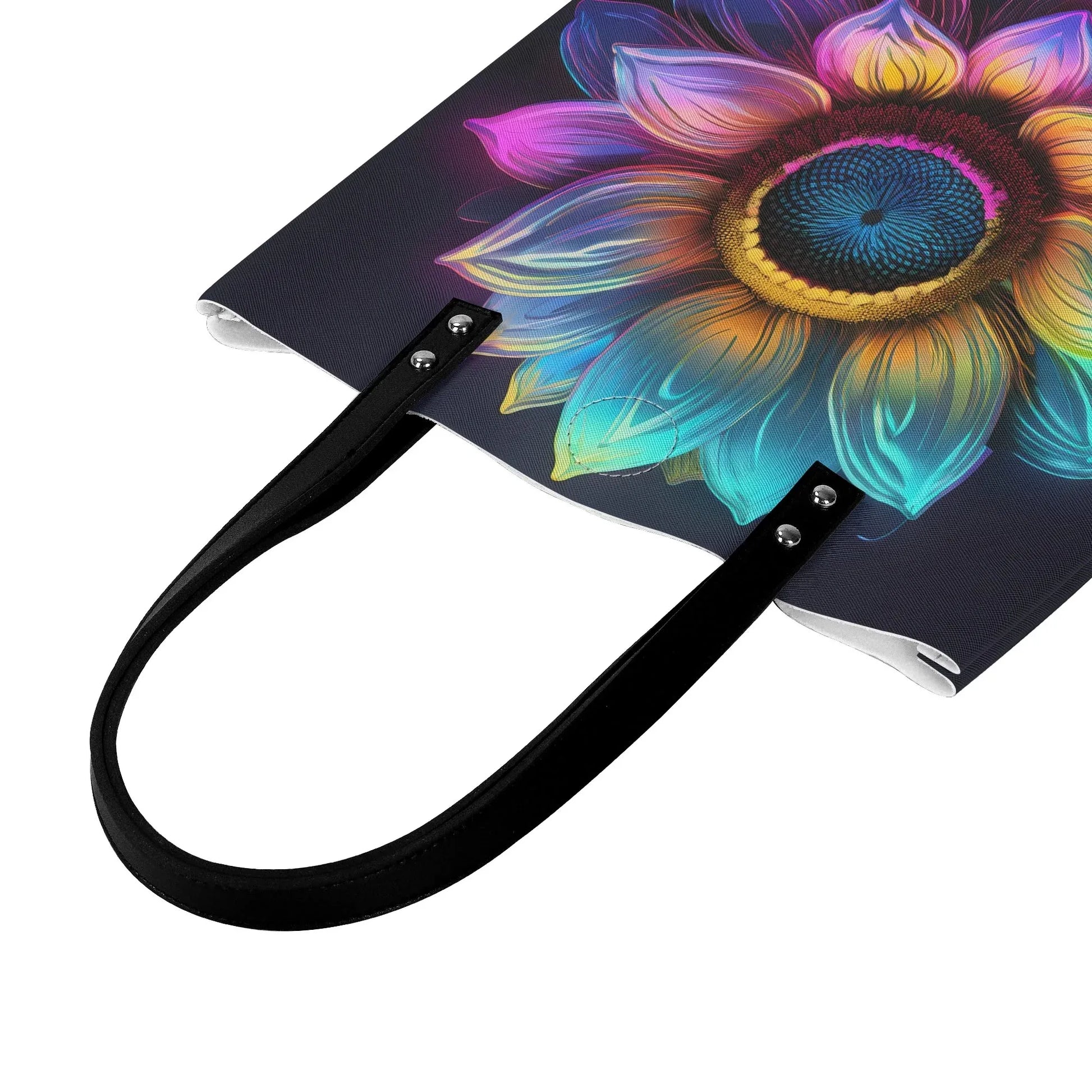 neon-sonnenblume-2-pu-leder-handtasche-handtasche-jlr-design-3 - JLR Design