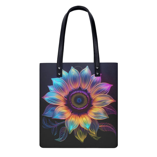 neon-sonnenblume-pu-leder-handtasche-handtasche-jlr-design-1 - JLR Design