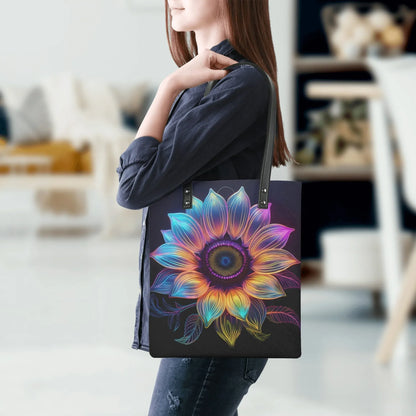 neon-sonnenblume-pu-leder-handtasche-handtasche-jlr-design-5 - JLR Design