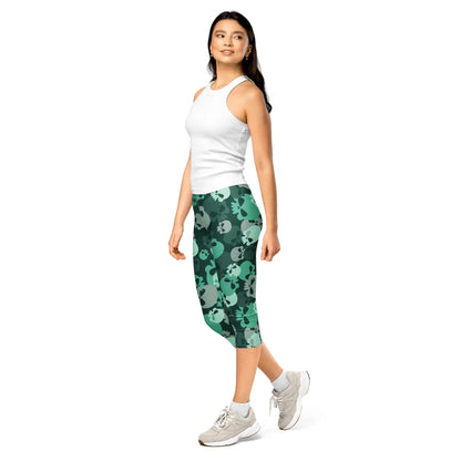 niagara-skull-damen-capri-leggings-capri-leggings-jlr-design-3 - JLR Design