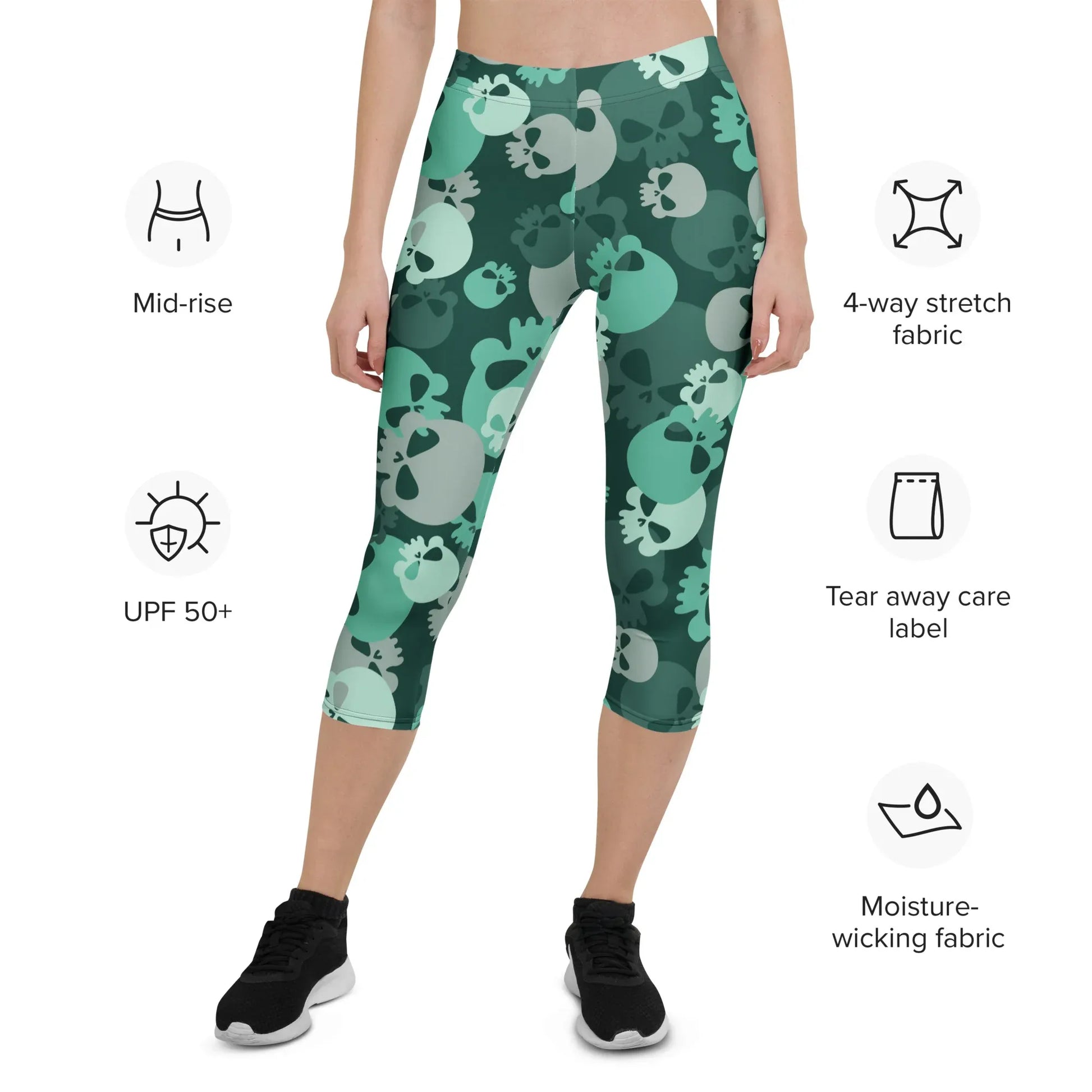 niagara-skull-damen-capri-leggings-capri-leggings-jlr-design-6 - JLR Design