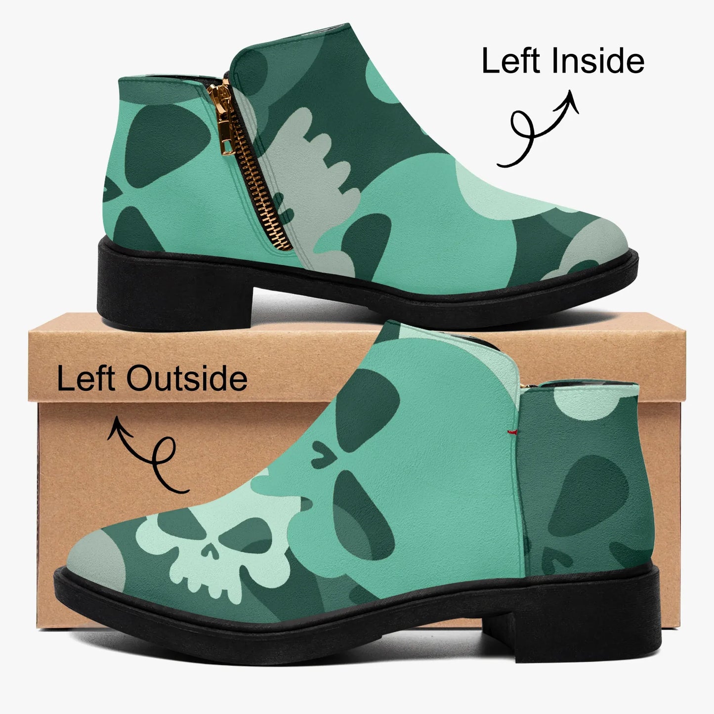 niagara-skull-elegante-reissverschluss-stiefeletten-stiefeletten-jlr-design-4 - JLR Design