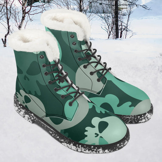 niagara-skull-faux-fur-leder-boots-boots-jlr-design-1 - JLR Design