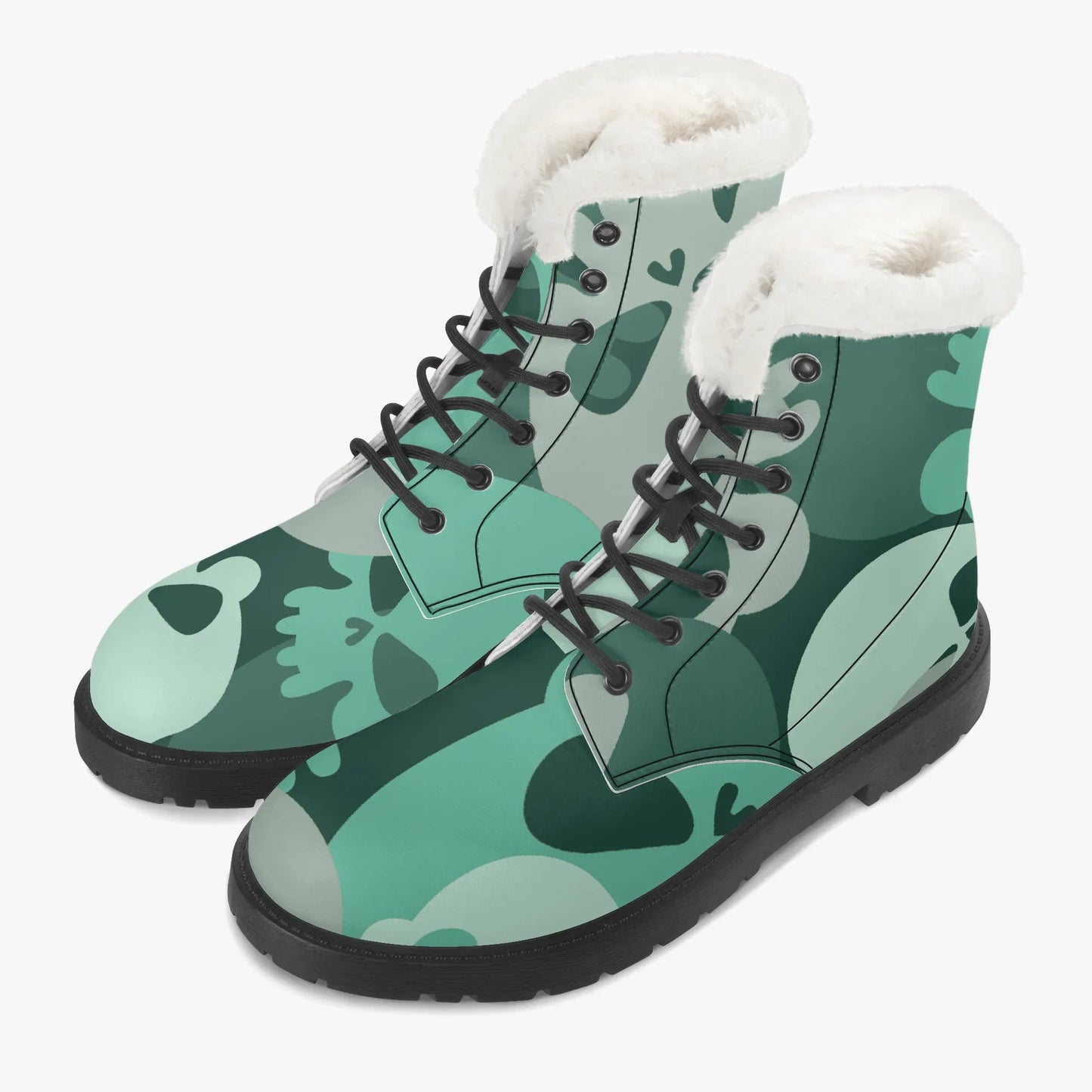 niagara-skull-faux-fur-leder-boots-boots-jlr-design-2 - JLR Design