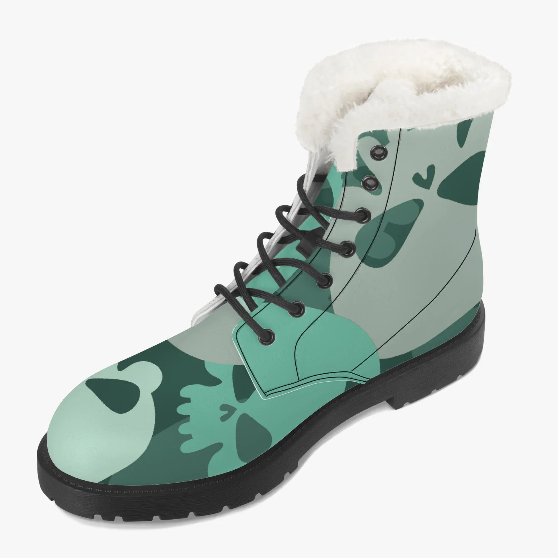 niagara-skull-faux-fur-leder-boots-boots-jlr-design-3 - JLR Design
