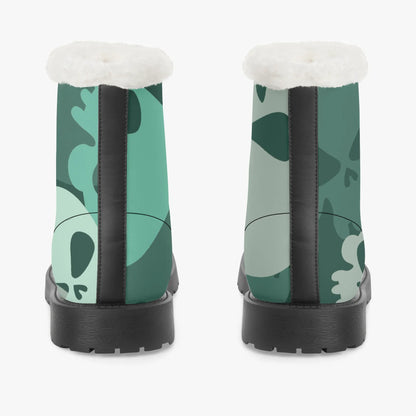 niagara-skull-faux-fur-leder-boots-boots-jlr-design-6 - JLR Design