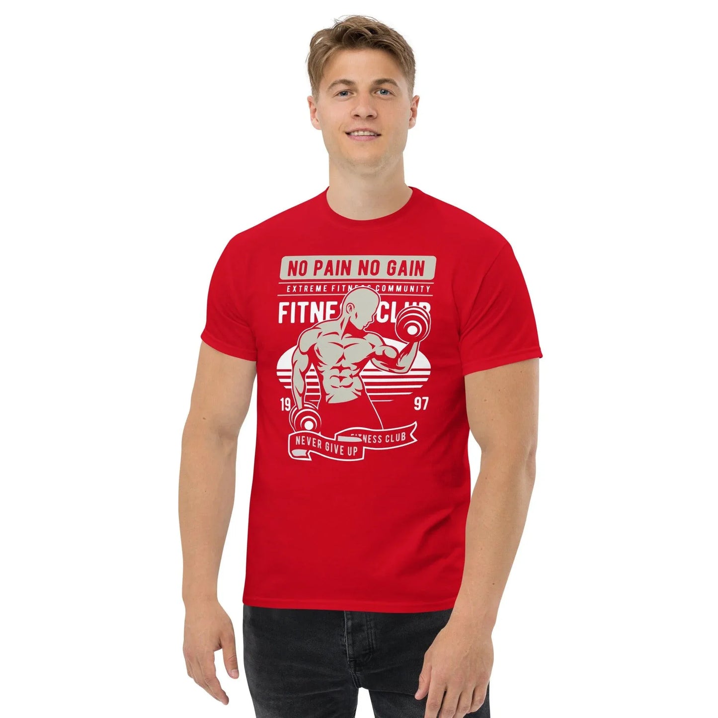 no-pain-no-gain-herren-t-shirt-t-shirt-jlr-design-13 - JLR Design