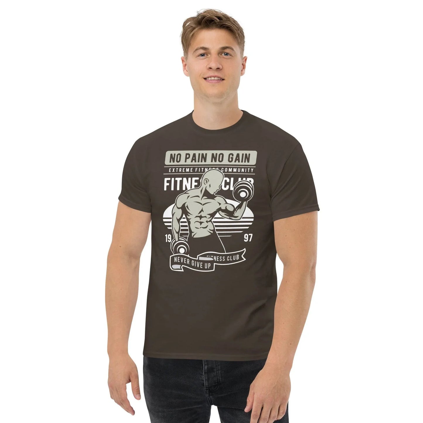 no-pain-no-gain-herren-t-shirt-t-shirt-jlr-design-16 - JLR Design