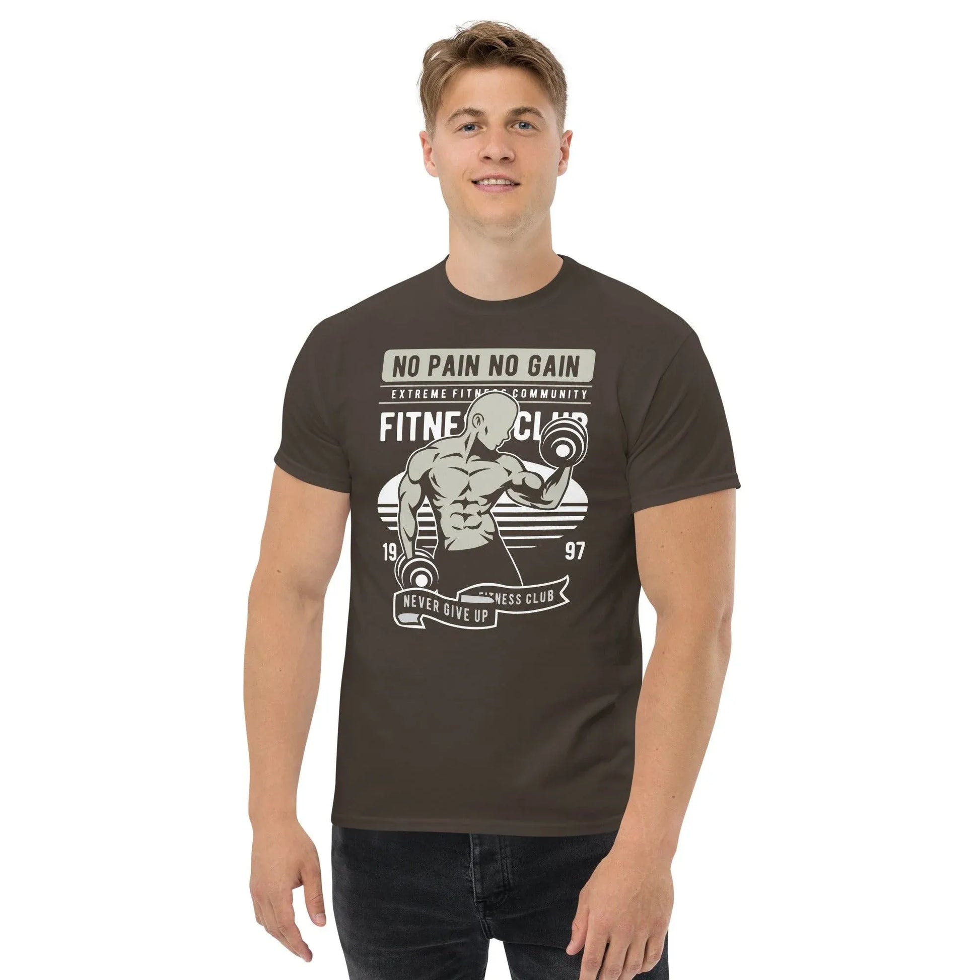 no-pain-no-gain-herren-t-shirt-t-shirt-jlr-design-16 - JLR Design