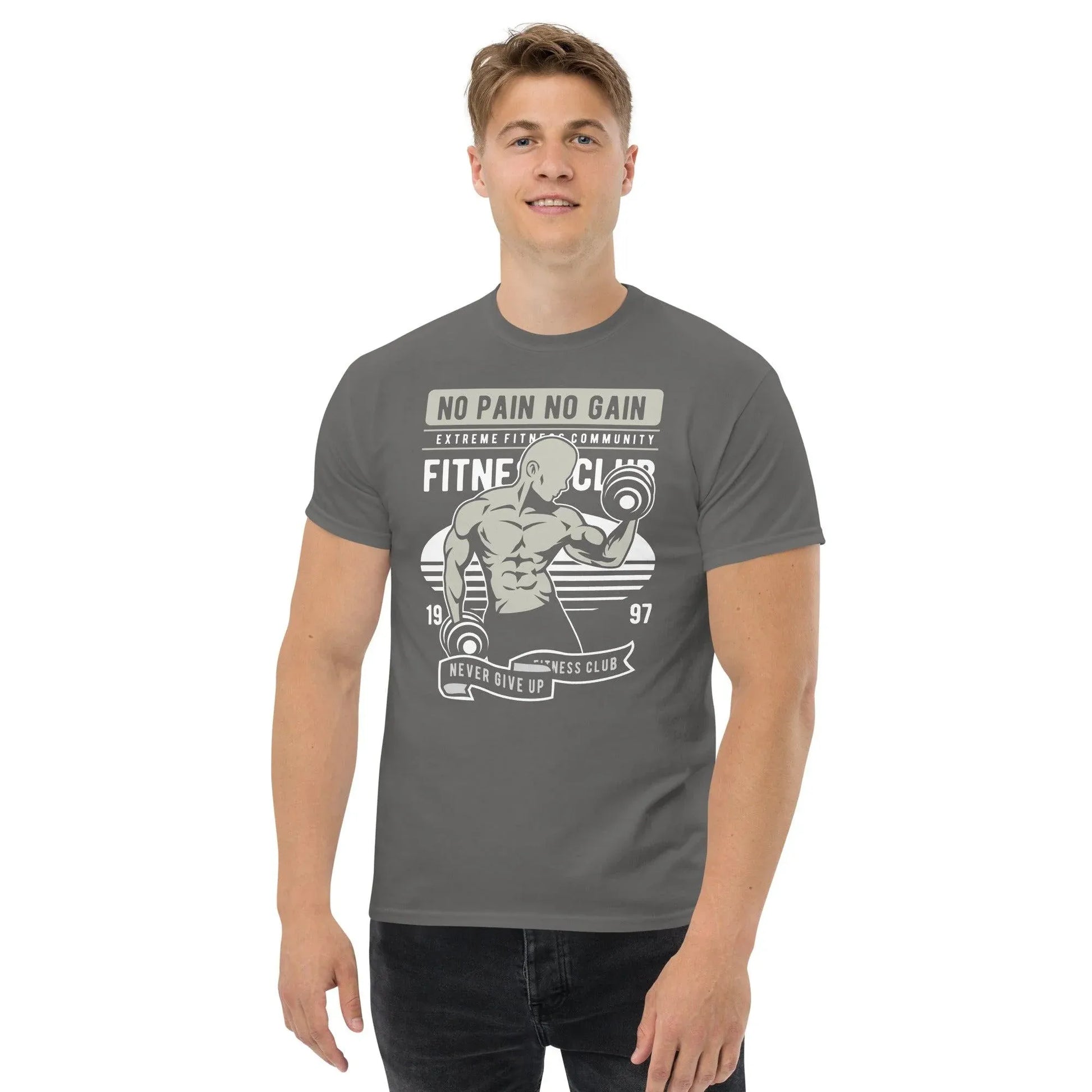 no-pain-no-gain-herren-t-shirt-t-shirt-jlr-design-19 - JLR Design