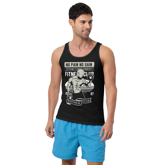 no-pain-no-gain-tanktop-tank-top-jlr-design-1 - JLR Design