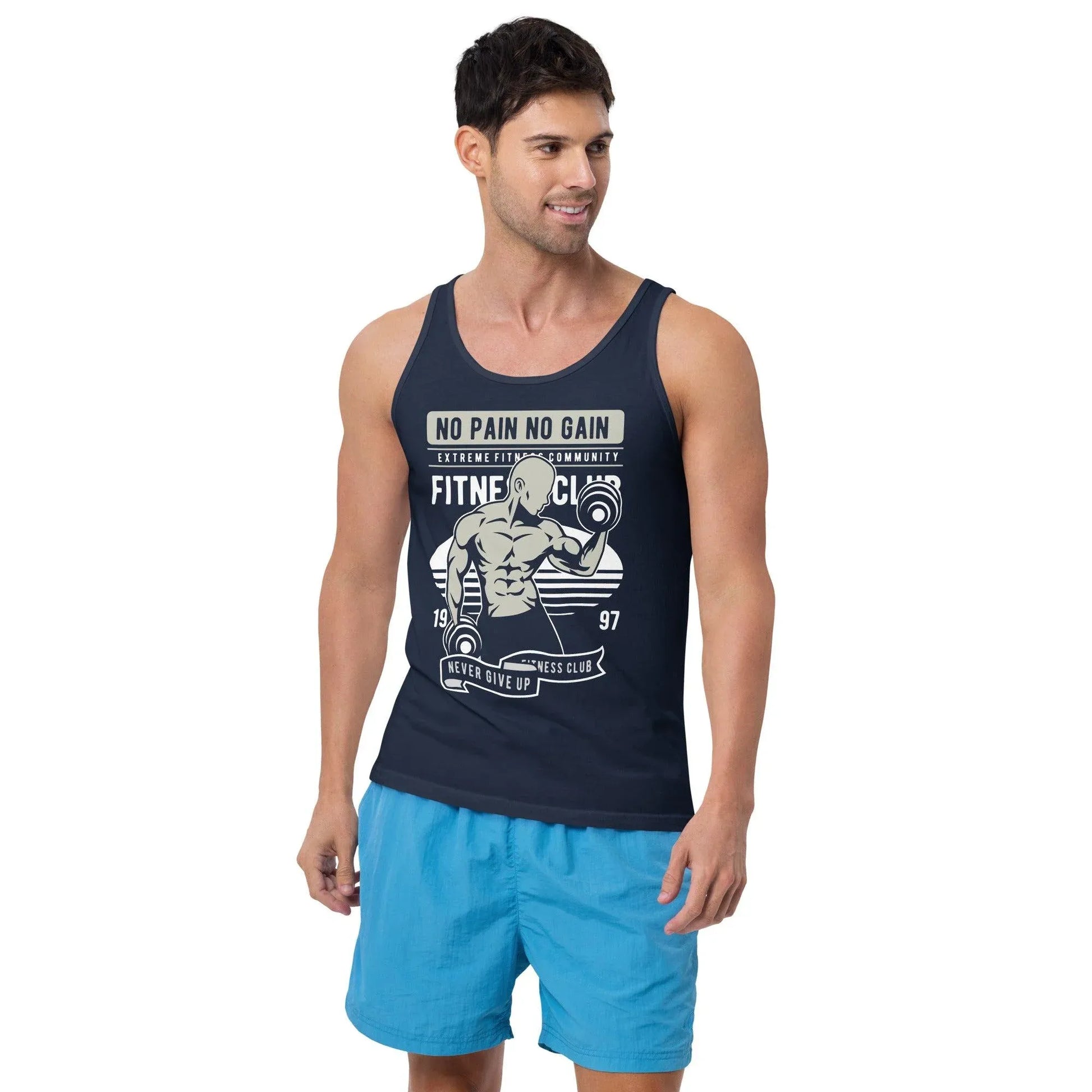 no-pain-no-gain-tanktop-tank-top-jlr-design-2 - JLR Design