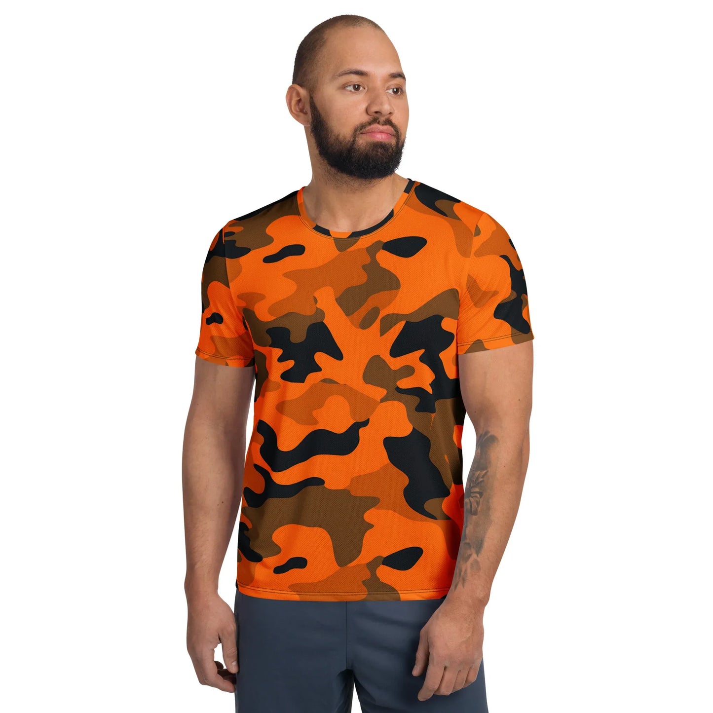 orange-camouflage-v1-sport-t-shirt-fur-herren-sport-t-shirt-jlr-design-1 - JLR Design