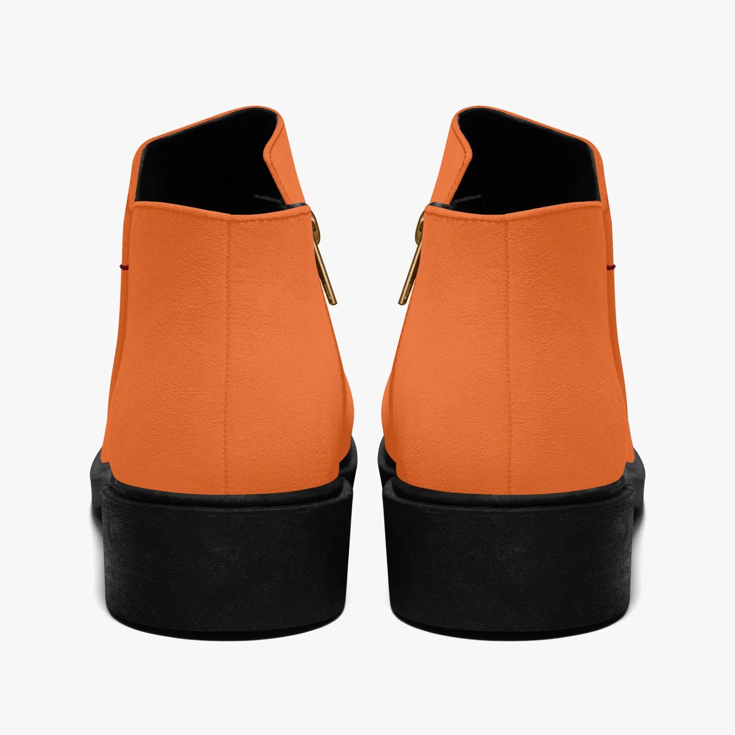 orange-elegante-reissverschluss-stiefeletten-stiefeletten-jlr-design-2 - JLR Design