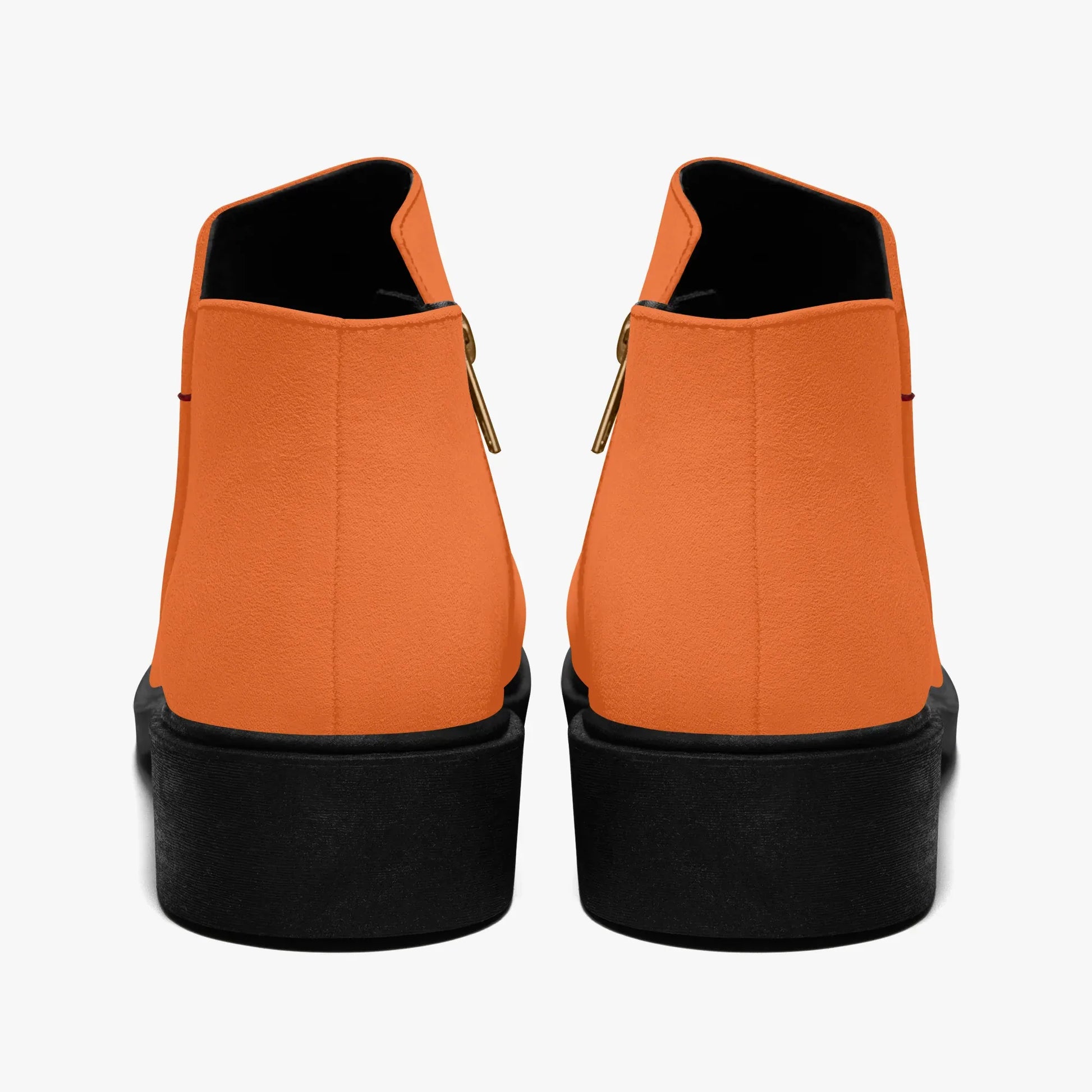 orange-elegante-reissverschluss-stiefeletten-stiefeletten-jlr-design-2 - JLR Design