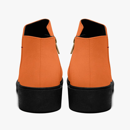 orange-elegante-reissverschluss-stiefeletten-stiefeletten-jlr-design-2 - JLR Design
