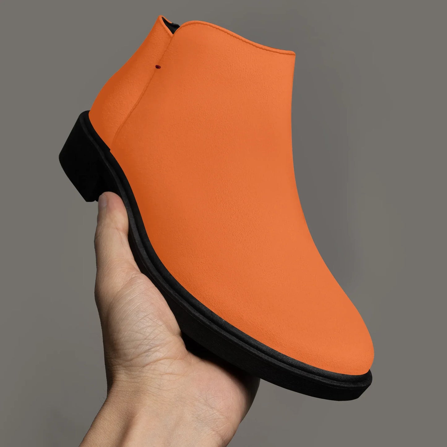orange-elegante-reissverschluss-stiefeletten-stiefeletten-jlr-design-3 - JLR Design