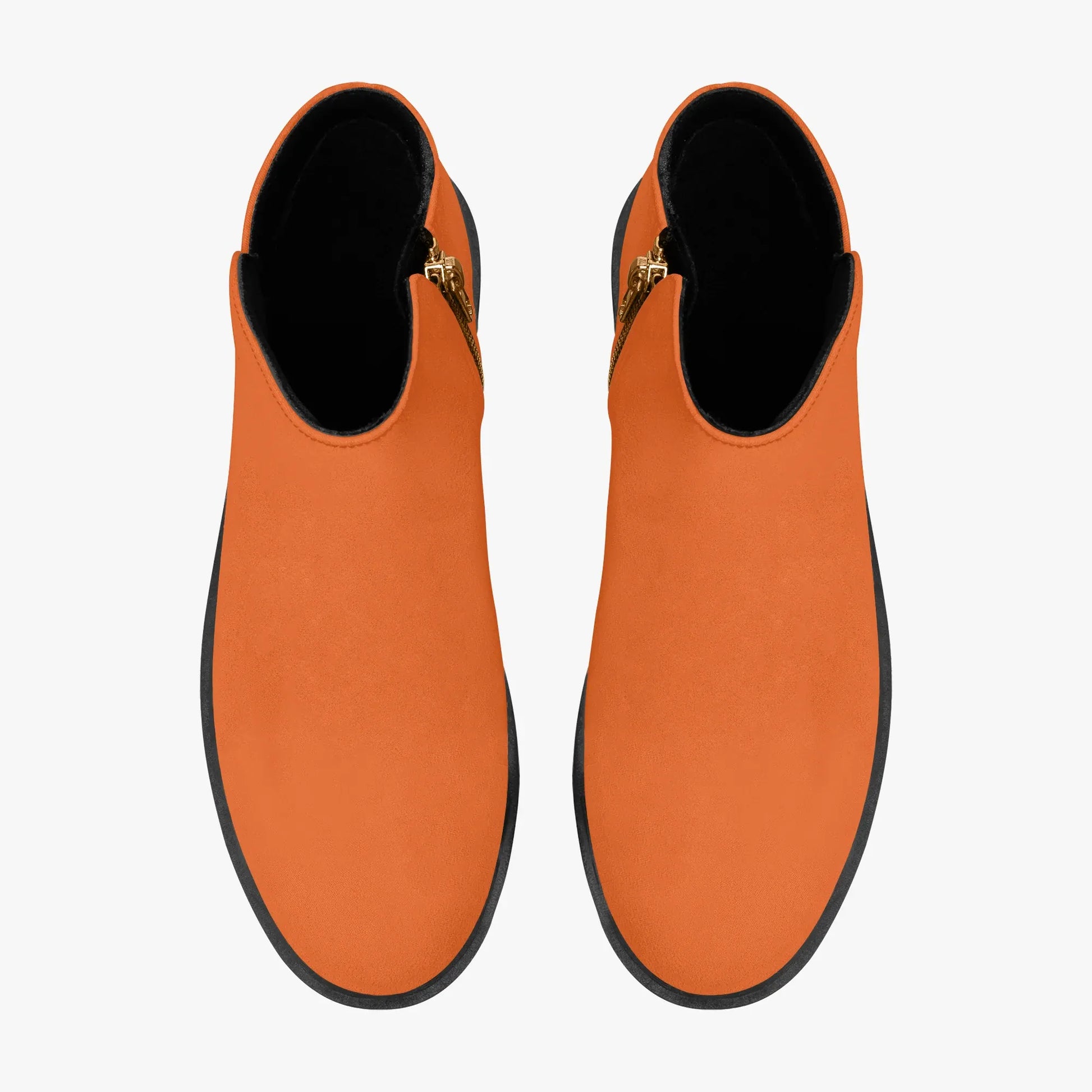 orange-elegante-reissverschluss-stiefeletten-stiefeletten-jlr-design-7 - JLR Design