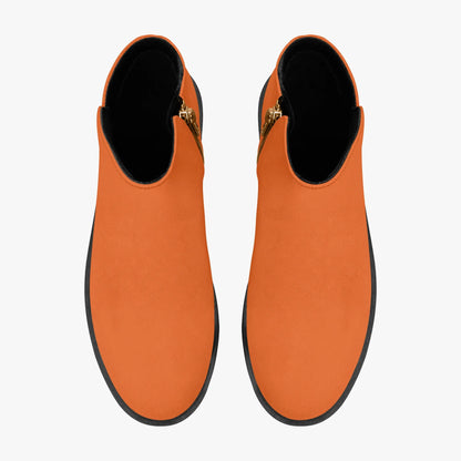orange-elegante-reissverschluss-stiefeletten-stiefeletten-jlr-design-7 - JLR Design