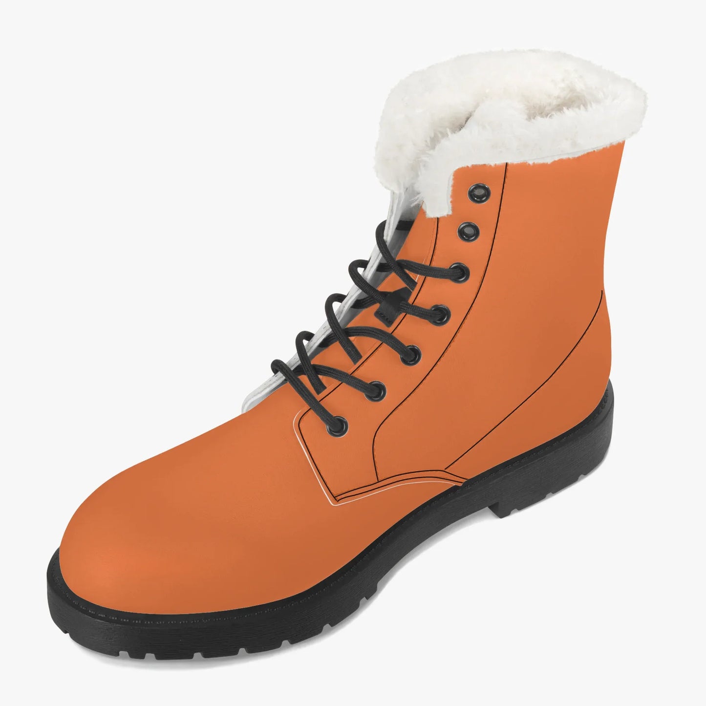 orange-faux-fur-leder-boots-boots-jlr-design-3 - JLR Design